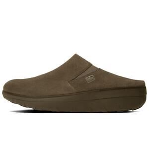 Fitflop LOAFF Suede Clog Slippers Casual Shoes In Bungee Cord Brown Sz 6 Lounge